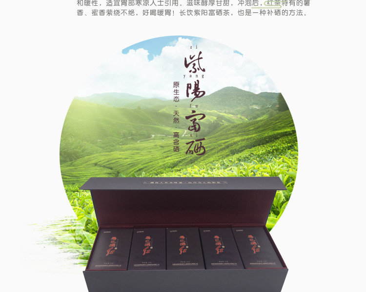 秦巴山富硒茶秦巴硒红20g×5盒/条