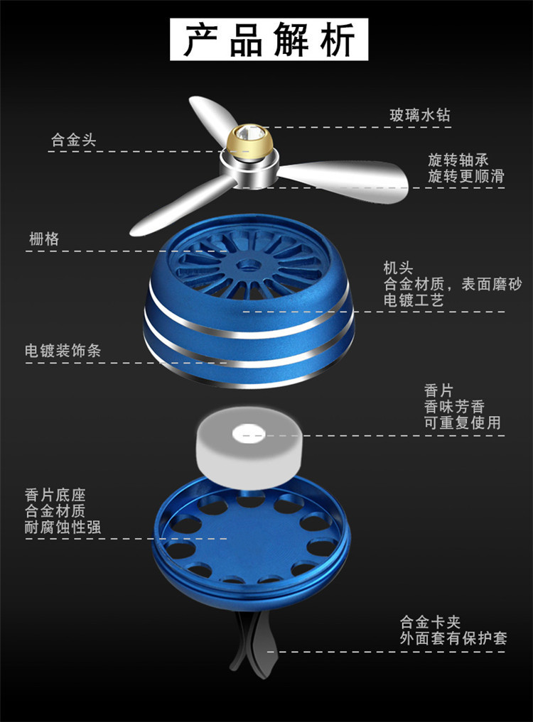 空军二三号汽车香水车内空调出风口风扇氛车载香水车用香薰夹装饰