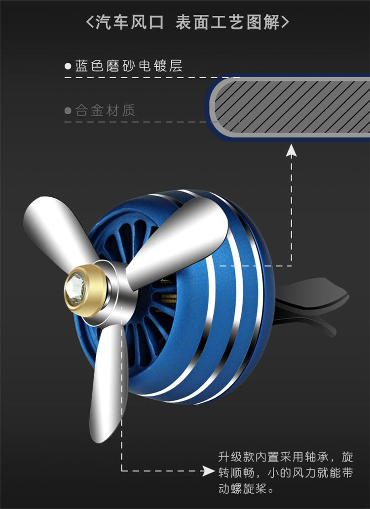 空军二三号汽车香水车内空调出风口风扇氛车载香水车用香薰夹装饰
