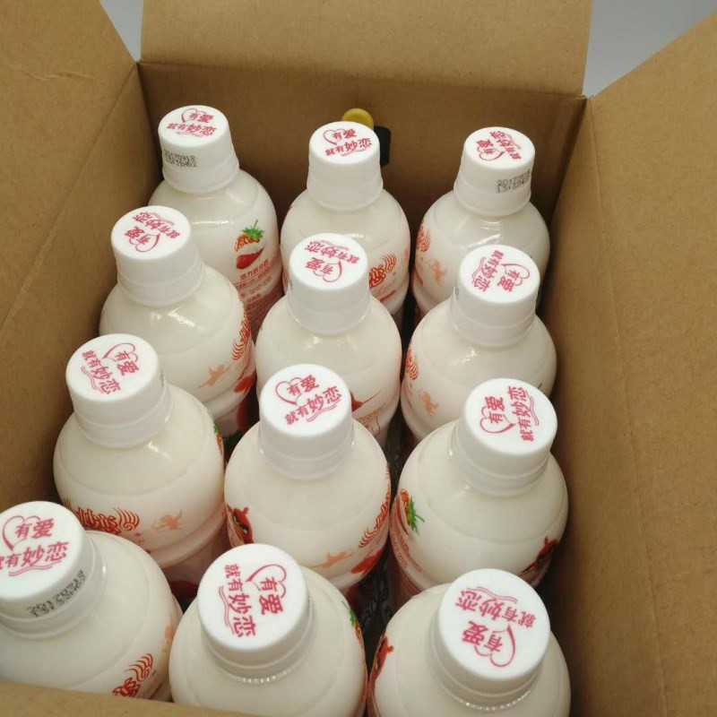 小洋人妙恋 乳味饮料原味草莓味益生菌发酵500ml*5瓶