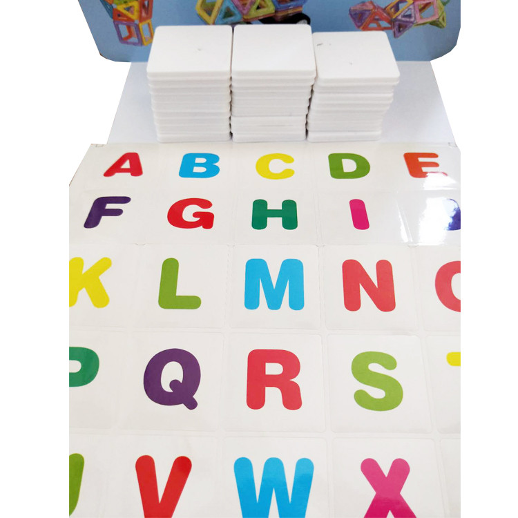 海豚乐园早教磁力片积木加字母贴纸共98件