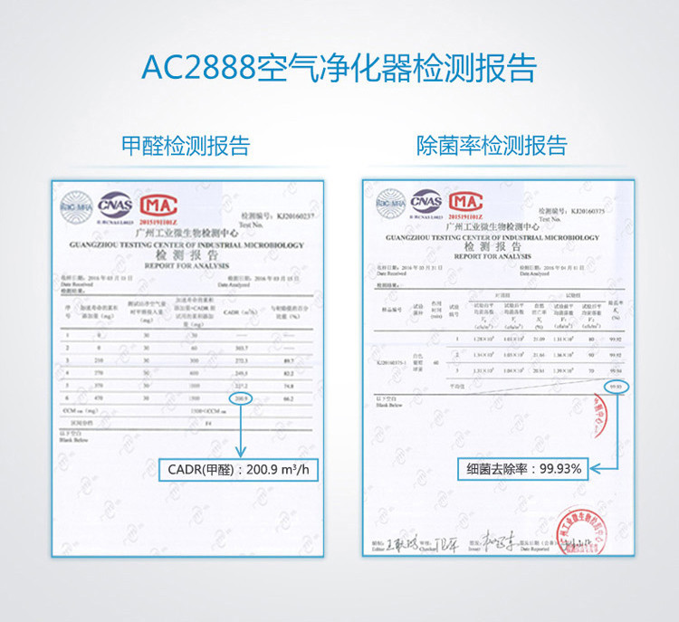 飞利浦/PHILIPS 空气净化器家用除甲醛净化器 香槟色AC2888/00多档定时