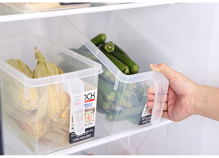 FUDOGIKEN 日本进口冰箱保鲜盒塑料收纳盒厨房收纳箱杂粮储物盒