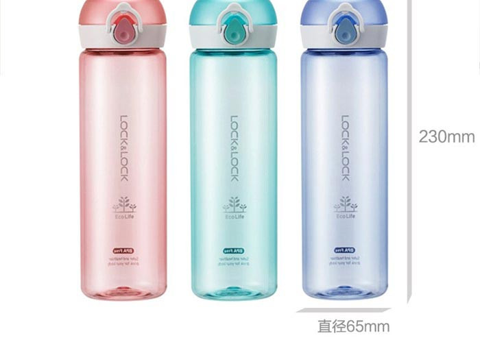 乐扣乐扣 一键式按键运动水杯水壶 550ml HLC645BLU、HLC645PIK 两色可选