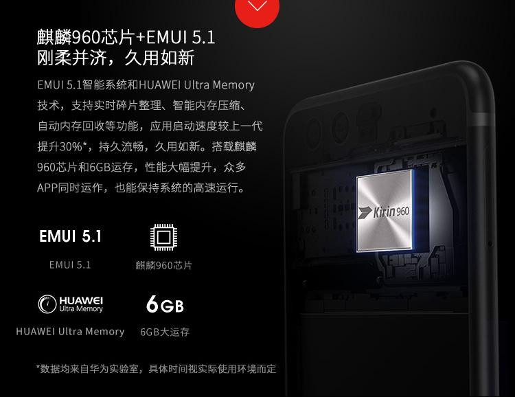 华为/HUAWEI P10 Plus 6GB+128GB 全网通版