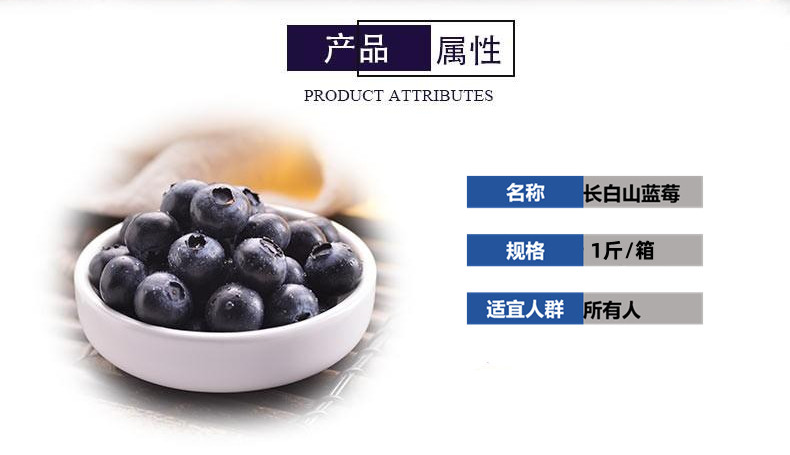 农家自产 长白山蓝莓15-18mm（净重1斤/箱） （蓝丰蓝莓）年中庆