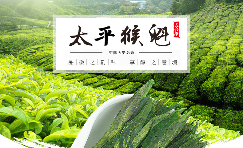 龙合新茶春茶安徽黄山雨前一级太平猴魁正宗机制布尖绿茶125g茶叶