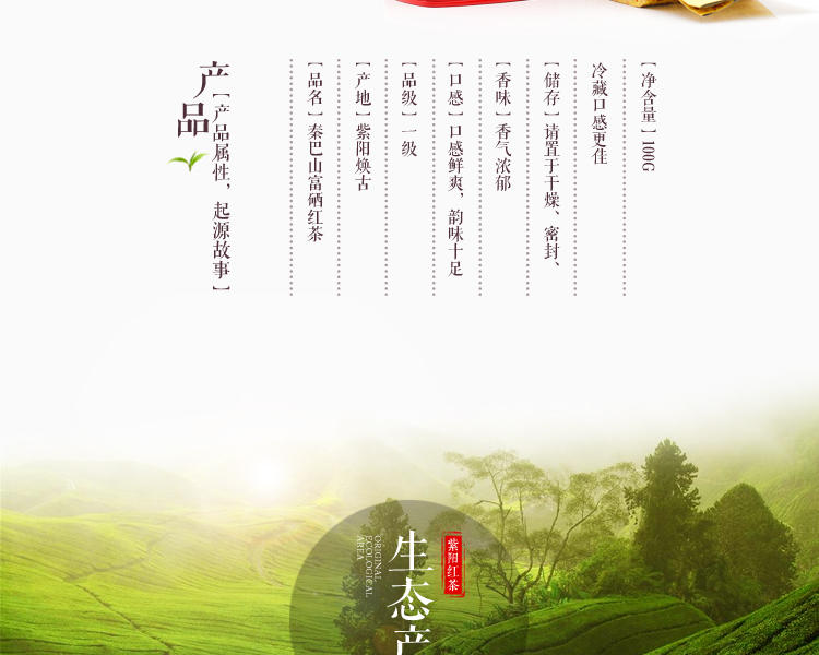 秦巴山富硒红茶 天然富硒红茶100g/罐