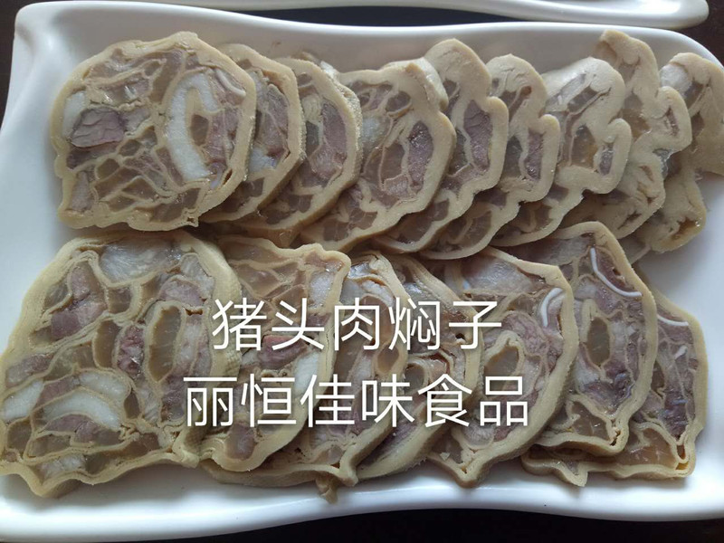 丽恒佳味 五香猪头肉焖子250g农家手工传统美味熟食猪头肉焖子250g