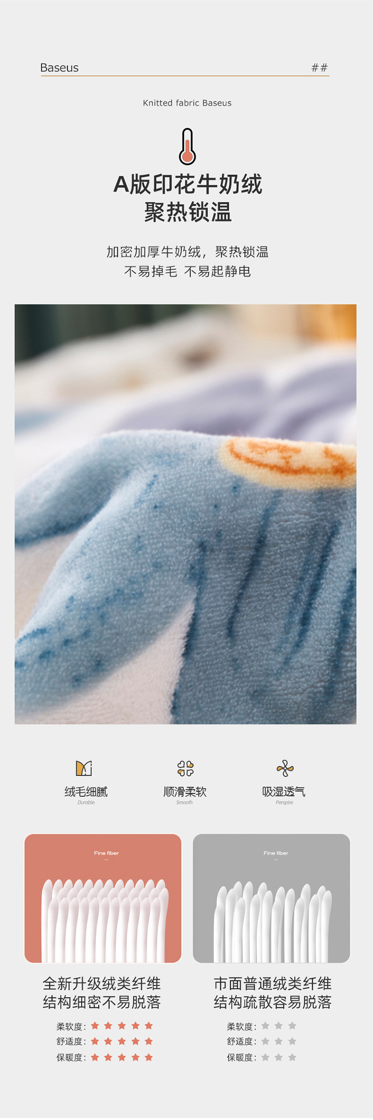 雅乐巢/GAGKUNEST 毛毯被子加厚保暖珊瑚法兰绒冬季盖毯子沙发空调床上用单人羊羔绒印花毛毯