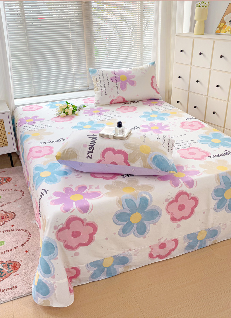 雅乐巢/GAGKUNEST 全棉ins风单床单纯棉床垫罩单双人卡通可爱清新床单单品床罩