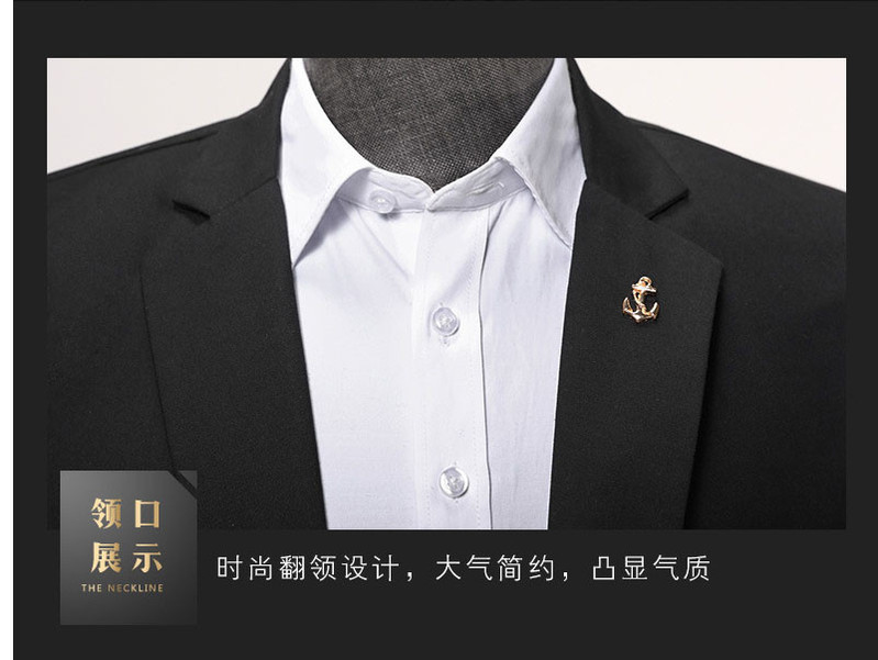 司奇隆   春季西服韩版修身青年上衣商务结婚礼服外套男休闲小西服196821