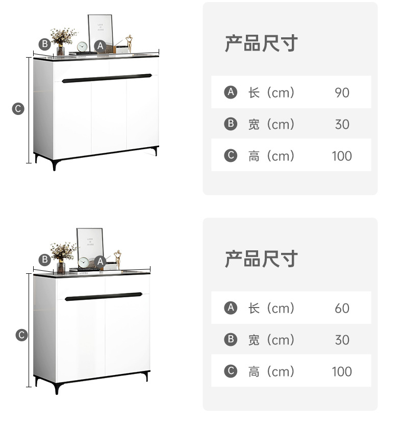 MANOY YUHOUSE 轻奢鞋柜家用门口大容量新款入户一体靠墙玄关柜收纳柜阳台储物柜