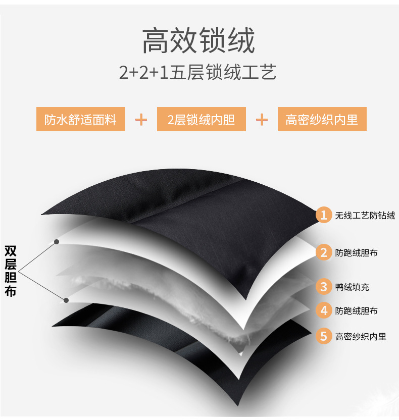 LANSBOTER/莱诗伯特 【轻奢简约】男士冬季加厚85羽绒马甲立领工装青年保暖白鸭绒