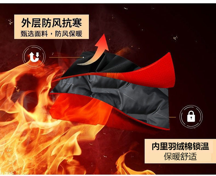 LANSBOTER/莱诗伯特 爆款男士棉服冬季加厚夹棉保暖棉衣爸爸装中老年人脱卸帽