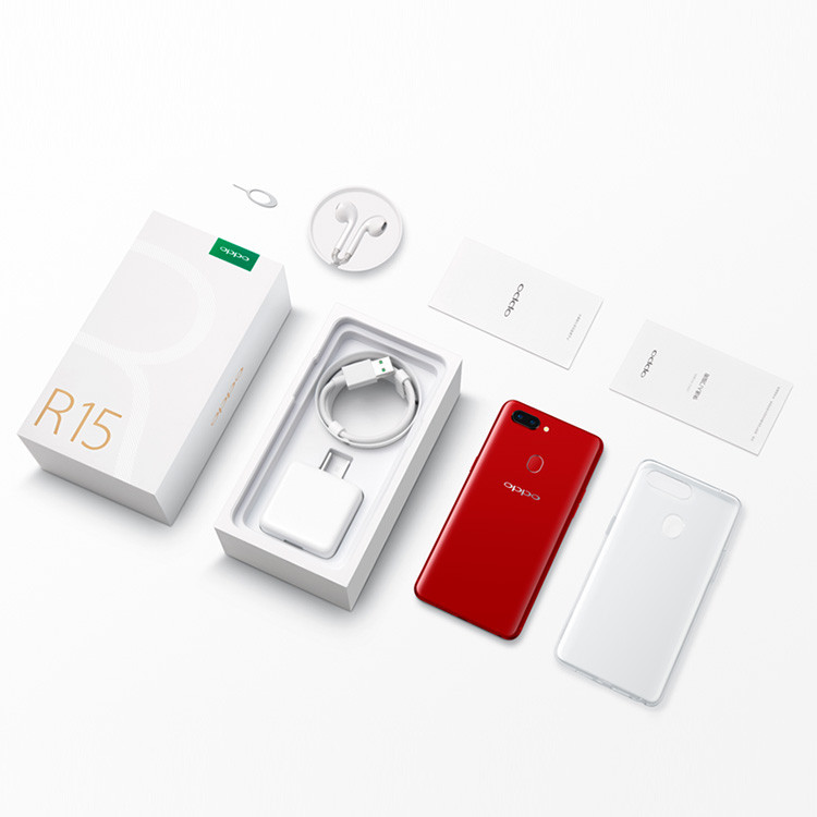 【湖南馆】OPPO R15 梦镜版 全面屏双摄拍照手机 6G+128G 梦镜红 全网通