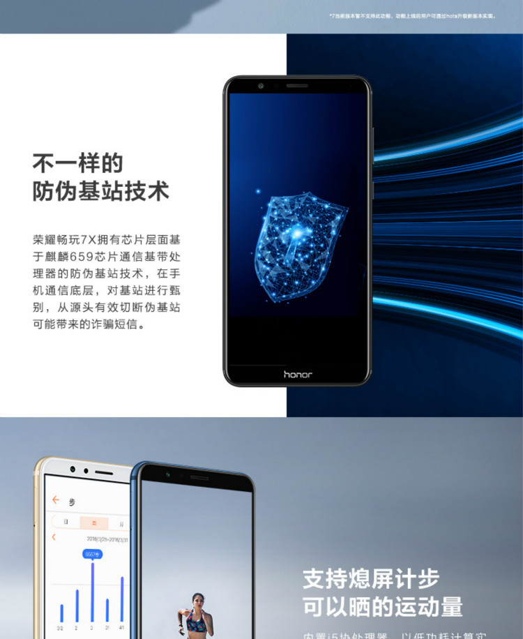 【湖南馆】华为/HUAWEI 荣耀7X 畅玩7X 手机  全网通(4G+32G)标准版