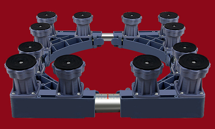 思航 洗衣机底座不锈钢加高垫增高脚架全自动滚筒冰箱支托架 19圆12小花腿