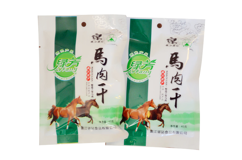 【龙江优选】黑龙江特产  嫩江驿站香辣马肉干 40g*10袋 馈赠佳品