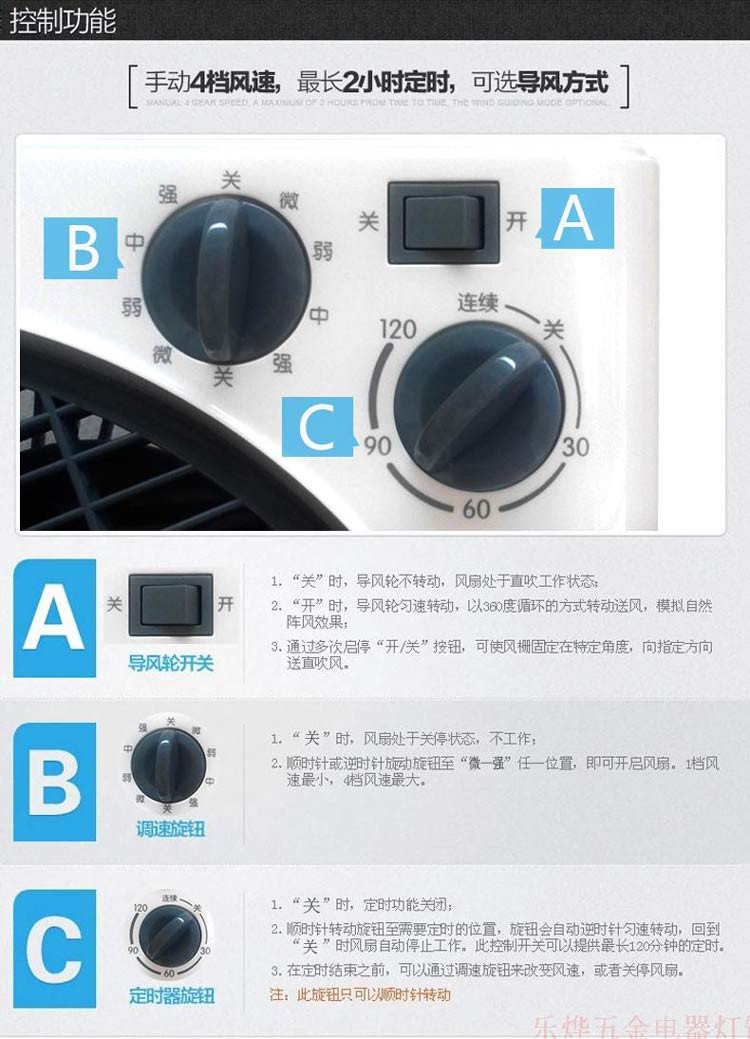 美的/MIDEA电风扇家用台扇转页扇台式学生宿舍电扇 KYT25-15A