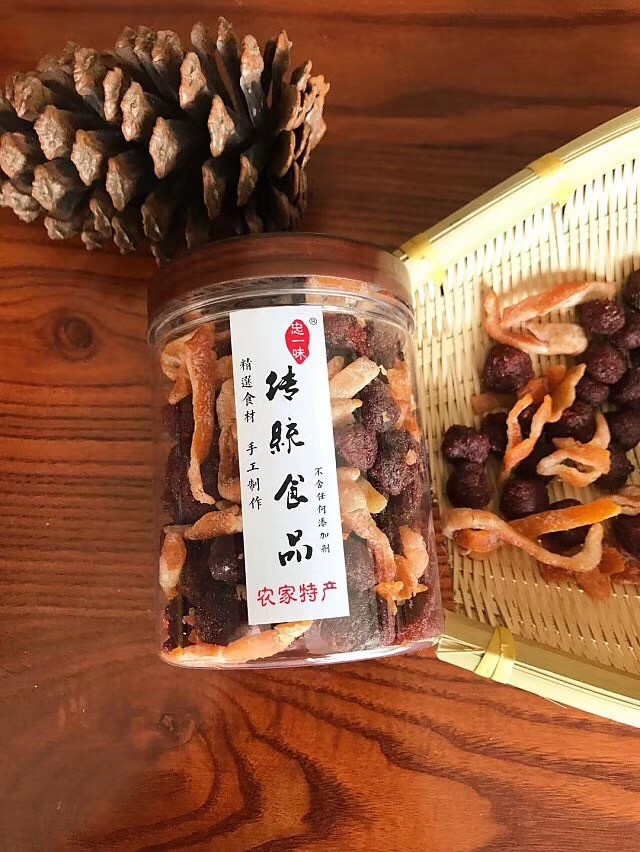 【忠一味】 陈皮杨梅  250克罐装  办公休闲零食