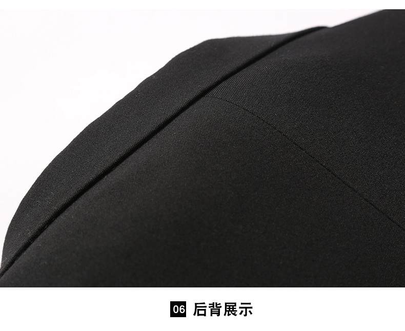 莱诗伯特 男装新款秋季男士休闲西装 黑色韩版修身男式西服