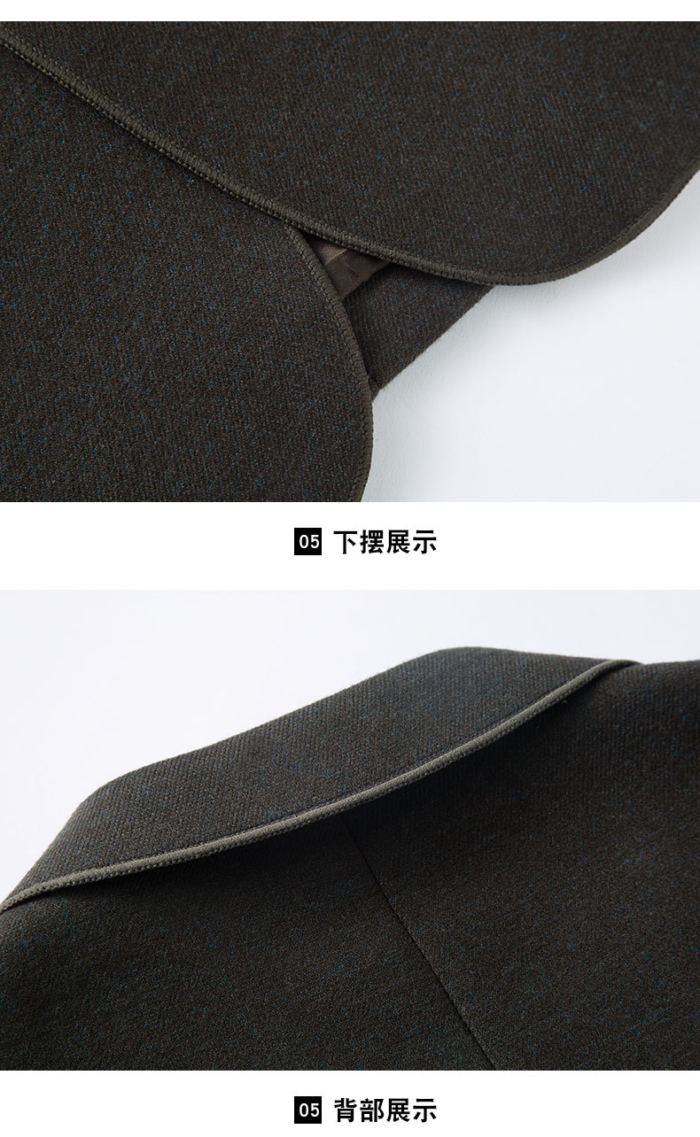 莱诗伯特   秋季新款纯色中青年西装男韩版修身便西男西装外套8126