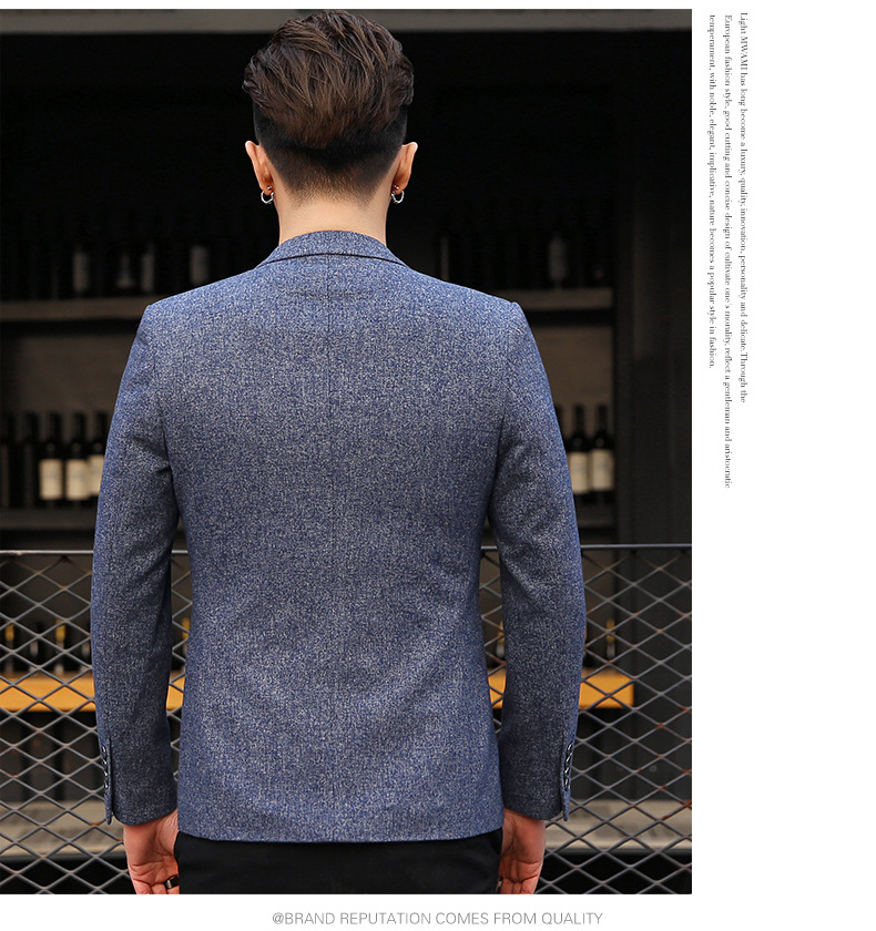 博纳罗蒂   春季新款韩版男士小西服修身休闲西服时尚外套69915
