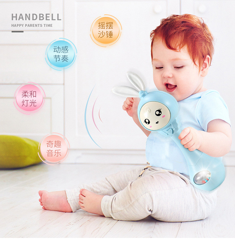 婴儿玩具0-1岁摇铃手摇铃音乐节奏棒新生儿童