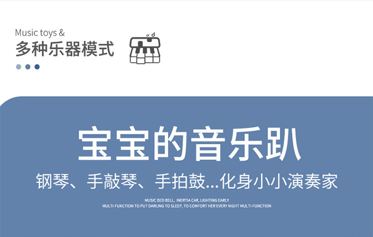 婴儿玩具手拍鼓宝宝拍拍鼓益智早教0-1岁3-6-12个月