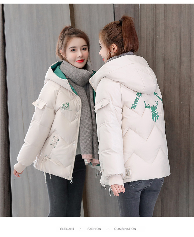 短款2020冬季保暖外套宽松加厚女士修身棉衣韩版
