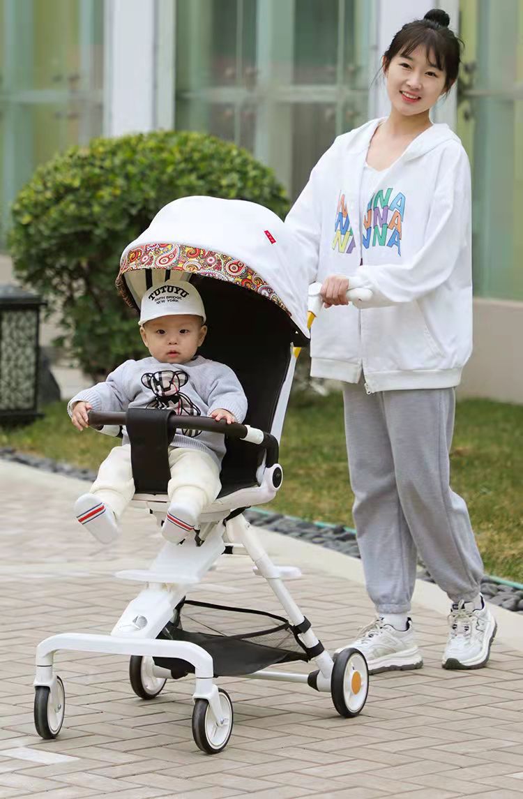 遛娃婴儿推车 可躺可坐高景观遛娃推车轻便可折叠双向儿童手推车