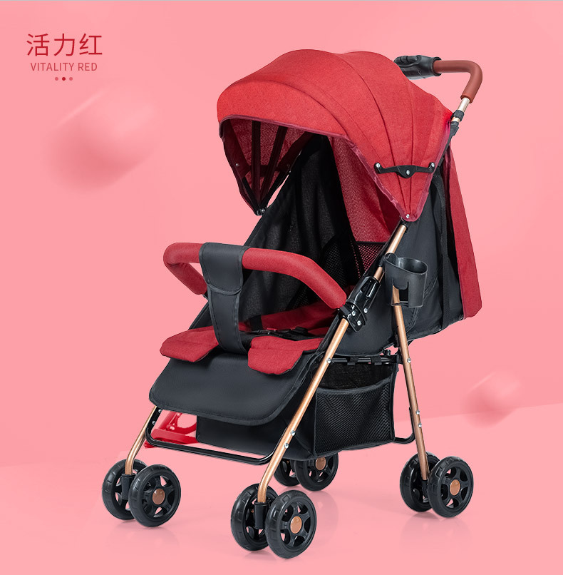 婴儿车推车可坐可躺可折叠轻便儿童车宝宝外出小推车