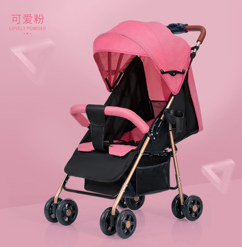 婴儿车推车可坐可躺可折叠轻便儿童车宝宝外出小推车