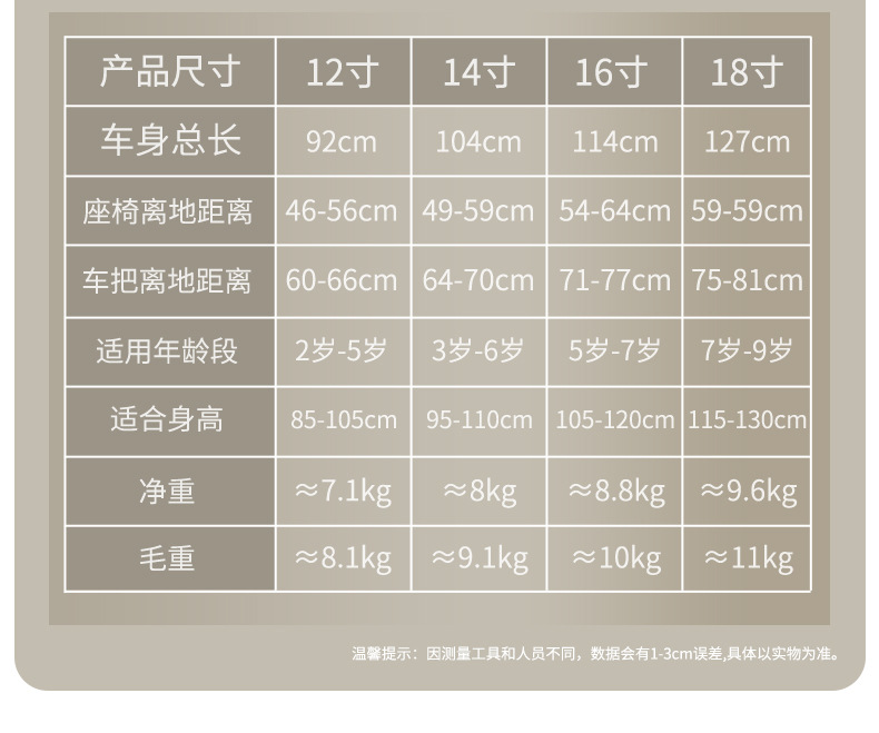 智童 儿童自行车2-12岁脚踏车12-14-16-18寸学生小孩单车带辅助轮 单车