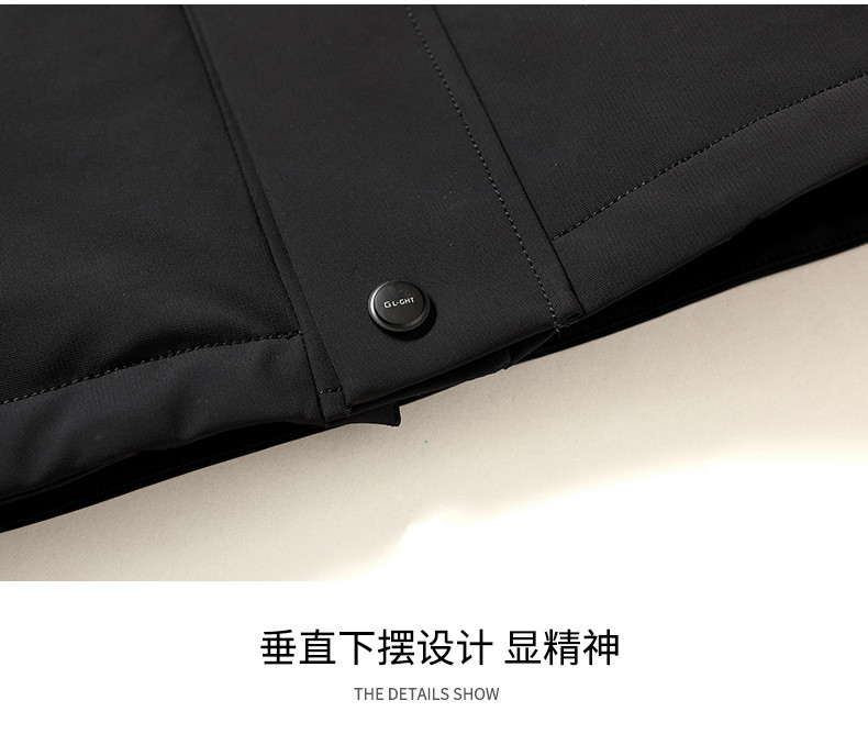 莱诗伯特 冬季新款中长男士羽绒服高品加厚鹅绒服时尚百搭9805