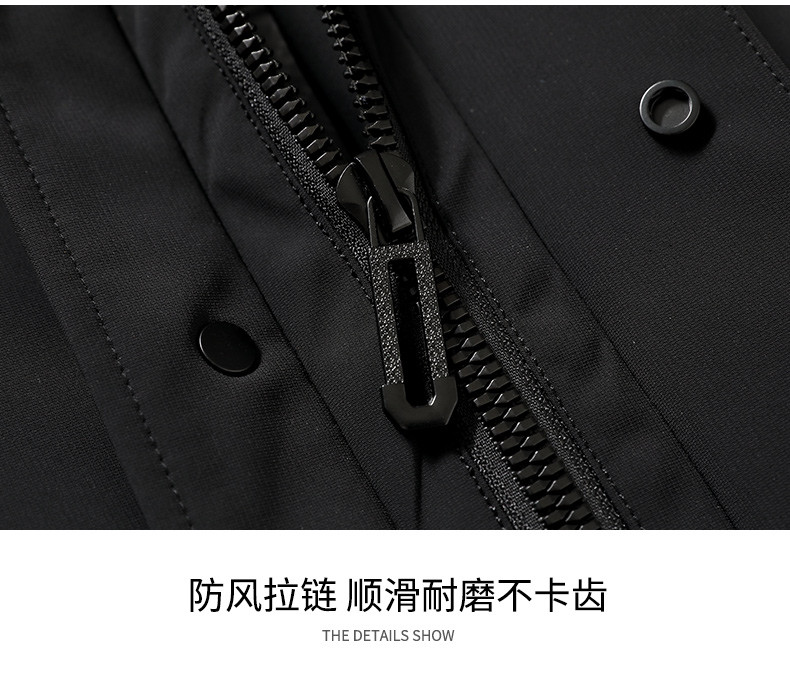 LANSBOTER/莱诗伯特 冬季新款中长男士羽绒服高品加厚鹅绒服9805