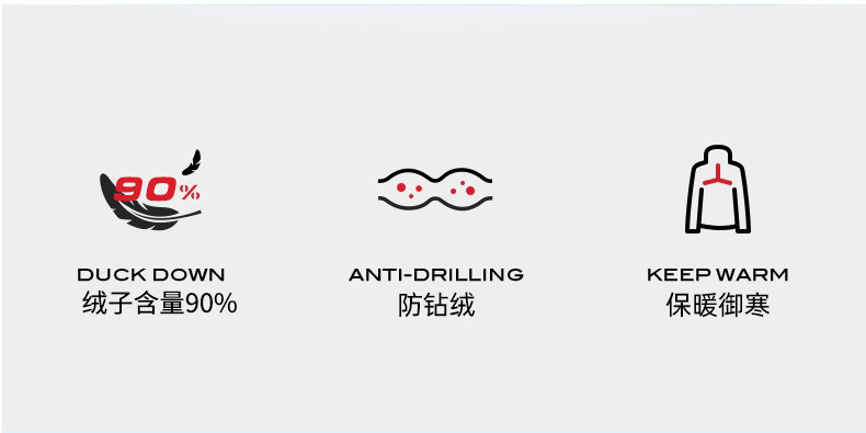 LANSBOTER/莱诗伯特 冬季新款时尚潮流连帽羽绒服男加厚防寒防水羽绒9800