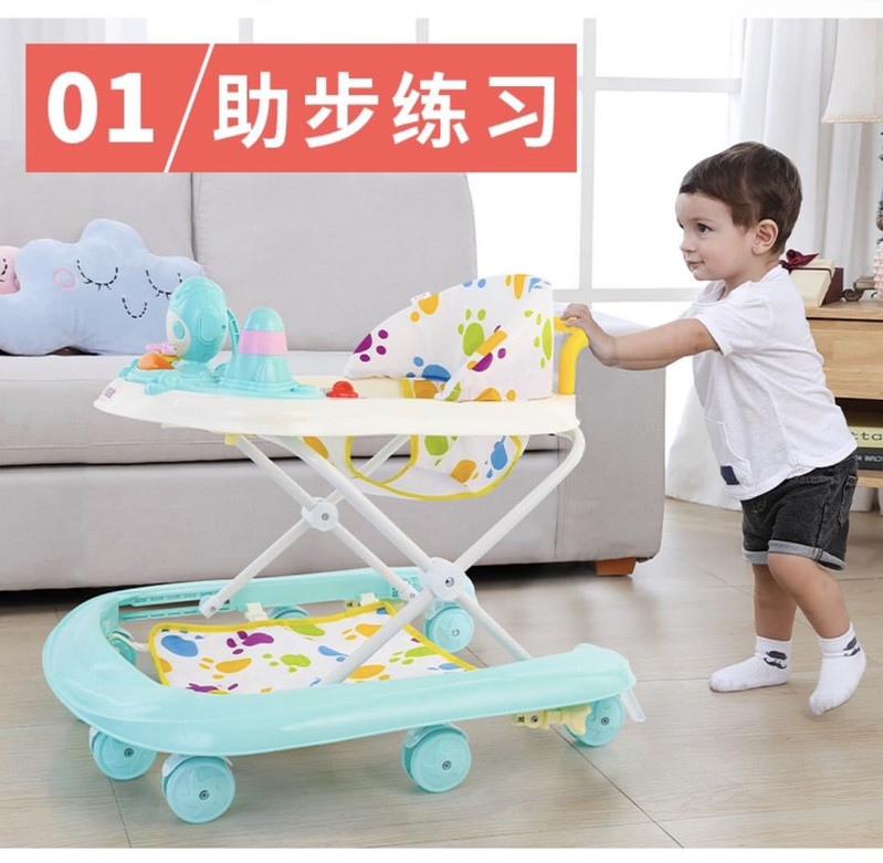 豪威 婴儿多功能学步车防侧翻手推车可坐宝宝婴儿车
