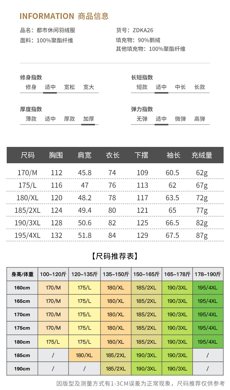 LANSBOTER/莱诗伯特 鹅绒服一衣三穿 内胆脱卸男士立领脱卸帽中长款羽绒服