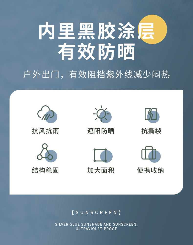 曼巴足迹 户外Y型天幕帐篷蝶形露营野营装备野炊户外娱乐黑胶天幕