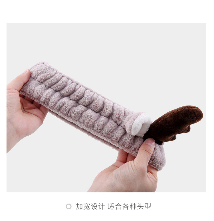  洗脸束发带洗澡的头巾韩国可爱柔软敷面膜用的发箍绑发带