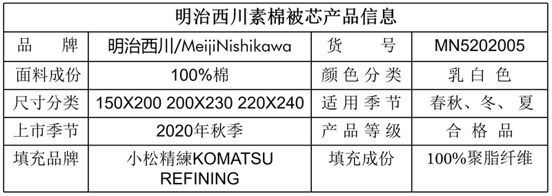 蓝漂(Lampure) 出口日本明治西川被子冬被春秋被夏被空调被加厚学生宿舍酒店纯棉被芯