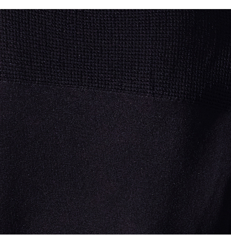 中科港 2023秋装新款圆领网纱长袖拼接针织衫女设计感蕾丝边法式气质