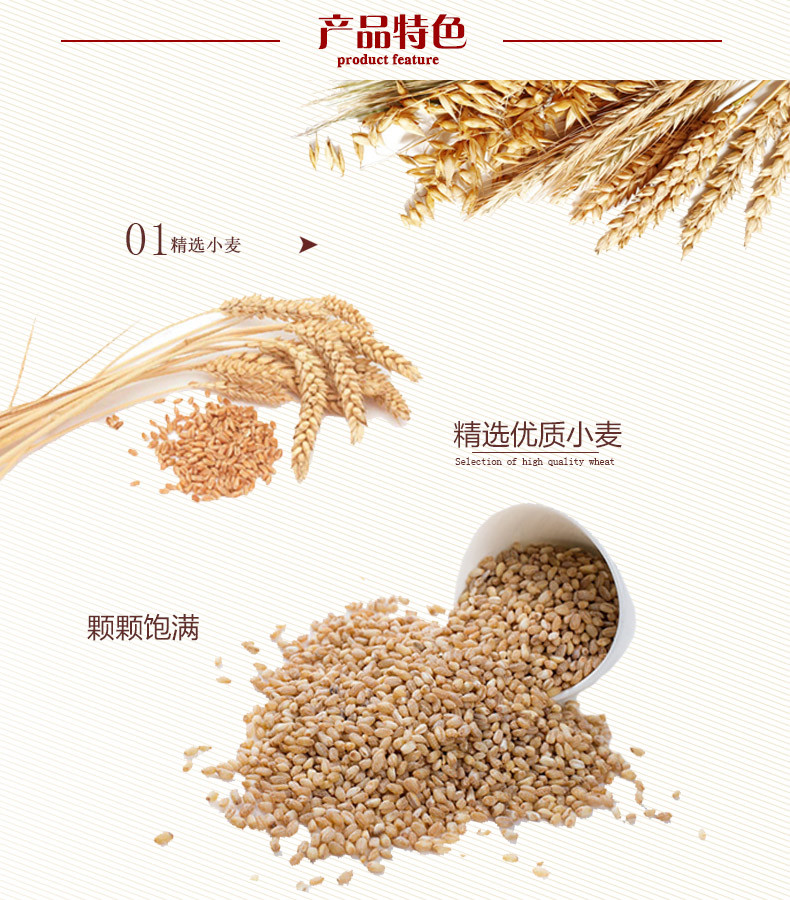 香雪麦香小麦粉5Kg炒面粉含麦麸粉适合各种家庭面食10斤全麦面粉