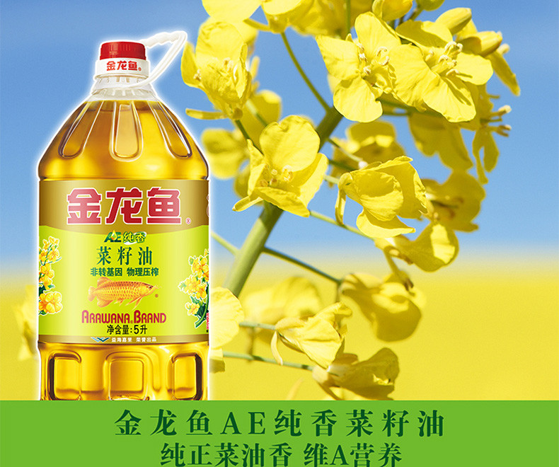 特色美食 粮油干货 食用油 金龙鱼压榨菜籽油(非转)5l 商品名称