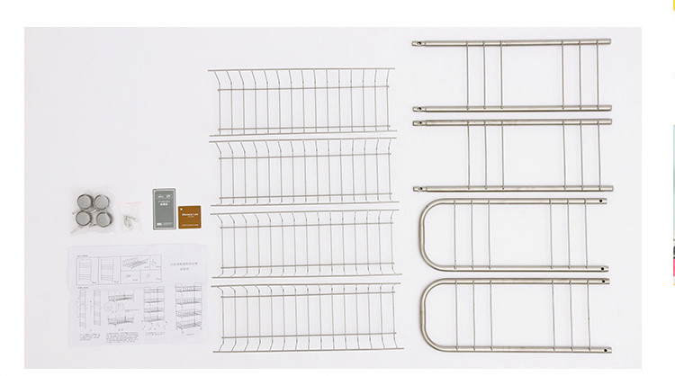 欧润哲 厨房带轮置物架四层架 菜架子多层金属锅架玩具收纳架浴室收纳柜