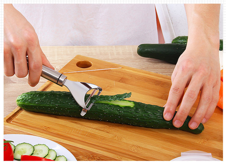 欧润哲 304不锈钢削皮刀 厨房水果蔬菜刨子器苹果去皮刀刮皮刨刀