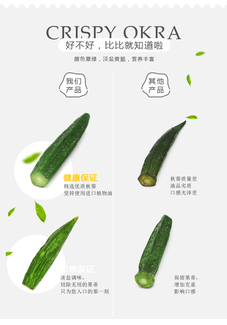 爽脆黄秋葵（淡盐味）