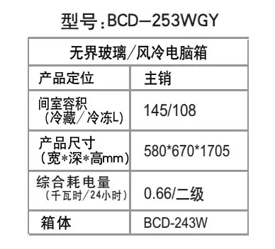 创维/SKYWORTH-(BCD-253WGY)